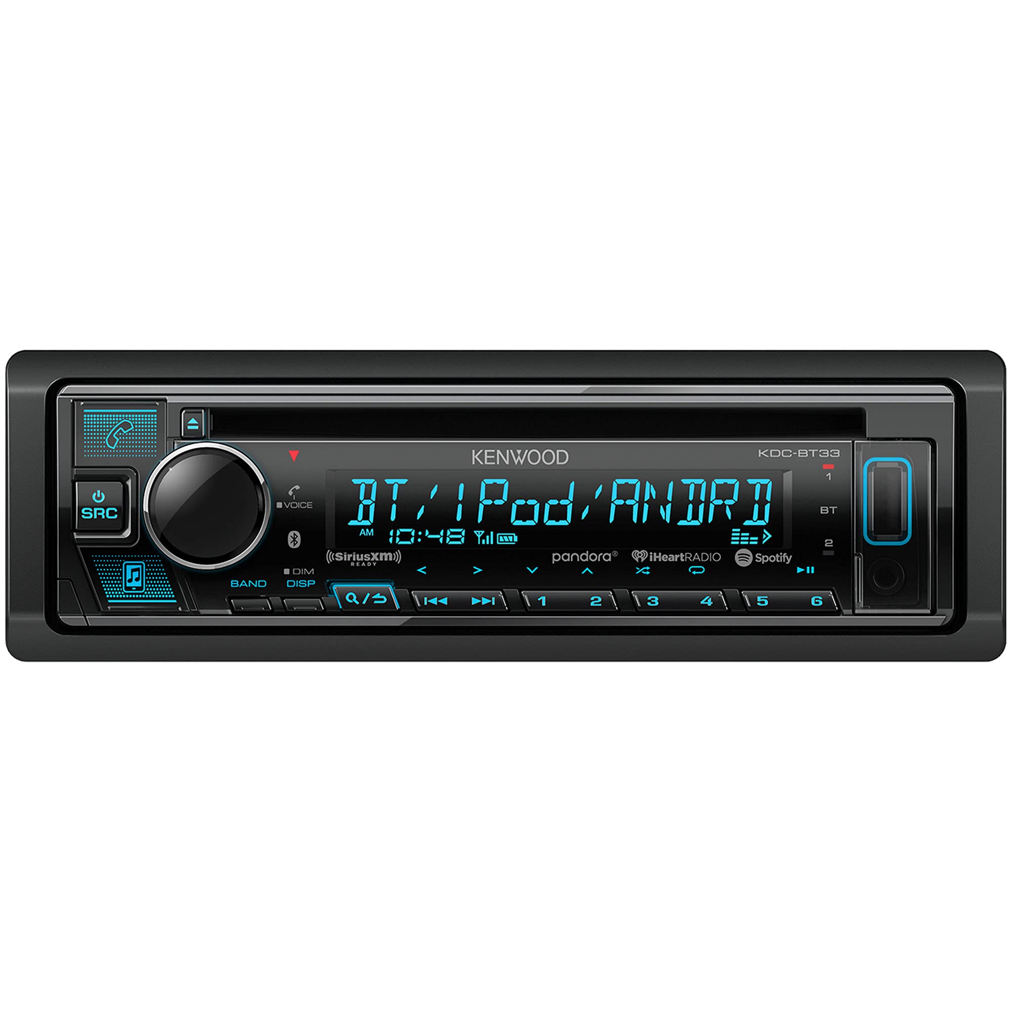 Kenwood KDC-BT33 Single Din CD Audio Receiver with Bluetooth Kenwood KDC-BT33 Single Din CD Audio Receiver with Bluetooth